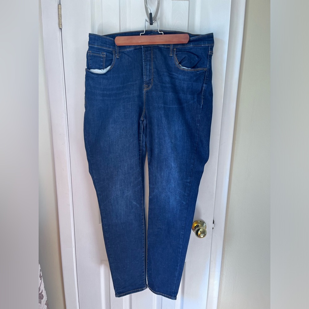 Old navy dark wash rockstar jeans